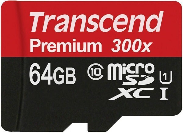 Transcendera 64 GB microSD-kort