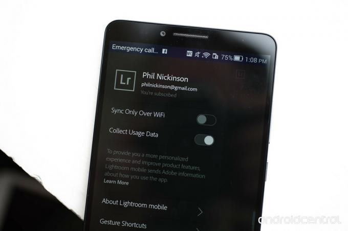 Lightroom Android ierīcēm