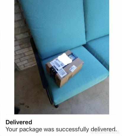 Confirmação de entrega Amazon