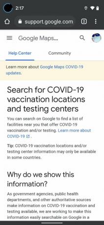 „Google Maps“ vakcina 3