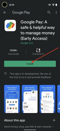 Trinn 2 Ny installasjon av Google Pay-appen