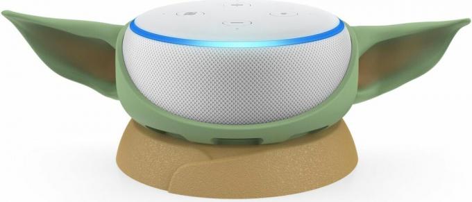 Le Grogu Mandalorian représente l'Amazon Echo Dot