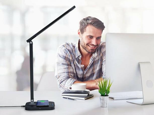 Taotronics Led Desk Lamp Wireless Charger Lifestyle