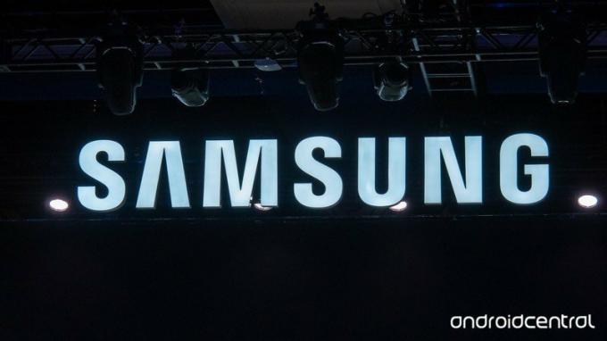 Logo Samsung na veľtrhu CES 2019