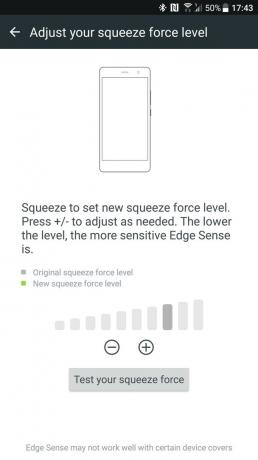 HTC U11 edge sense-indstillinger