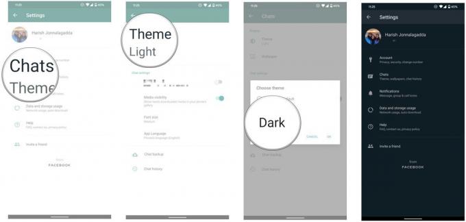 Cara mengaktifkan mode gelap di WhatsApp untuk Android
