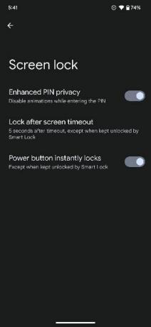 Täiustatud PIN-koodi privaatsus operatsioonisüsteemis Android 13 QPR3 Beta 2