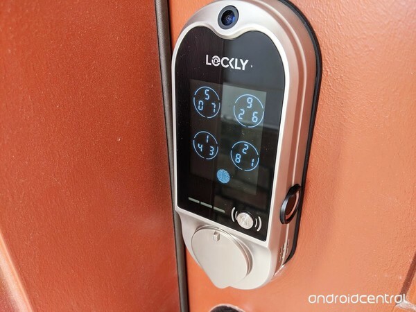 Lockly Vision On Front Door Buttons