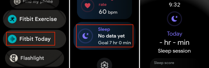 Zobrazenie informácií o sledovaní spánku na hodinkách Pixel Watch