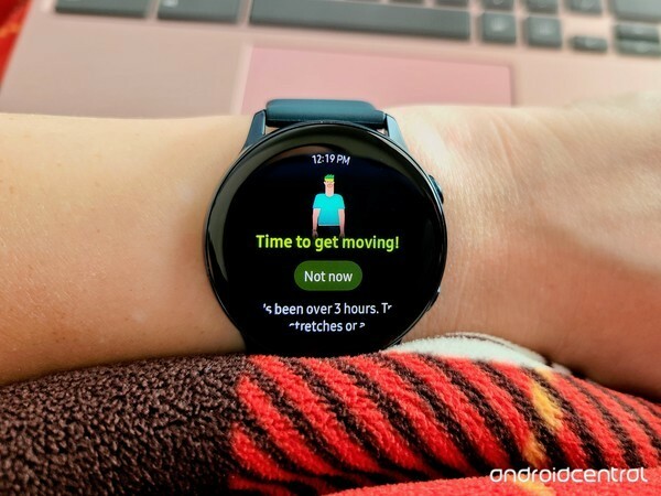 تذكير Galaxy Watch Active للياقة البدنية