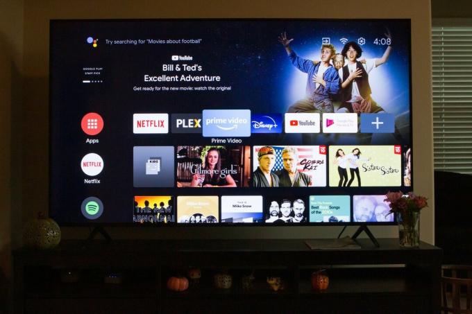 Hisense H65G sērijas Android TV sākuma ekrāns