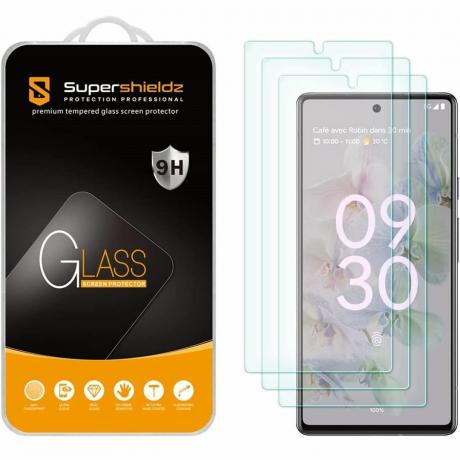 Supershieldz edzett üveg képernyővédő fólia 3 csomag Pixel 6a telefonhoz