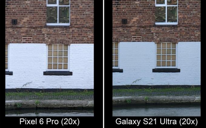 Pixel 6 Pro protiv Galaxy S21 Ultra zuma 20x