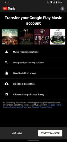 Prenos knjižnice Google Play Music v YouTube Music