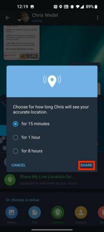 Come condividere la posizione in tempo reale di Telegram 6
