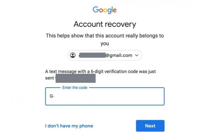 Gmail konta atkopšana