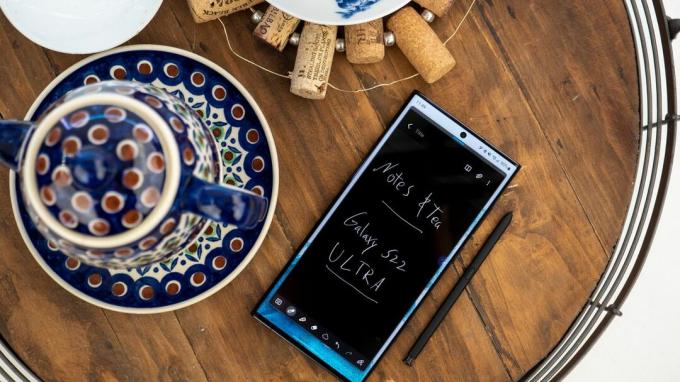 Samsungi märkmed Samsung Galaxy S22 Ultra kohta