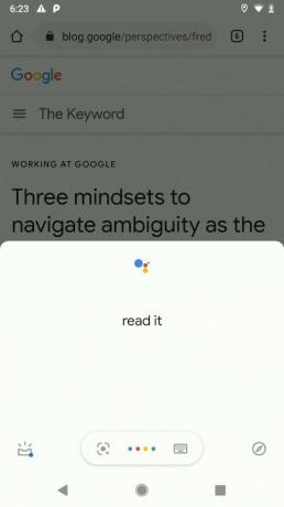 Asystent Google przeczytaj