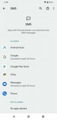 Android 12 गोपनीयता डैशबोर्ड स्क्रीनशॉट