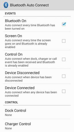 Aplikasi Bluetooth Auto Connect. Ini memiliki beberapa fungsi di luar Tasker, tetapi itu artikel lain.