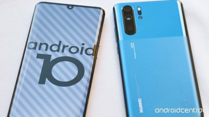 Android 10 en un Huawei P30 Pro