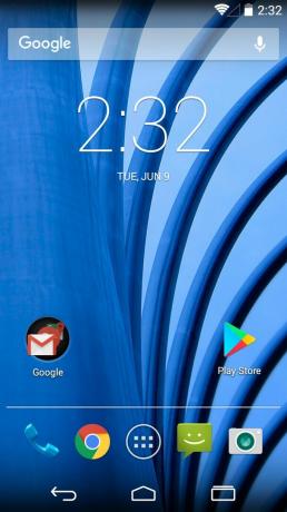 Domovská obrazovka Android 4.4