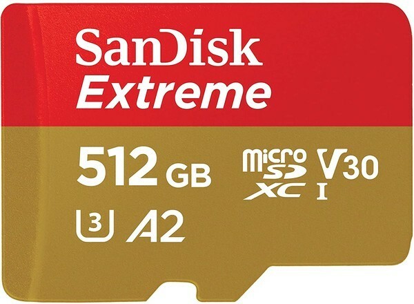 Sandisk Extreme 512 Gt: n SD-kortti