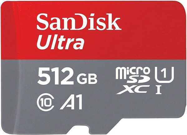 Sandisk Ultra 512 Gt: n SD-kortti