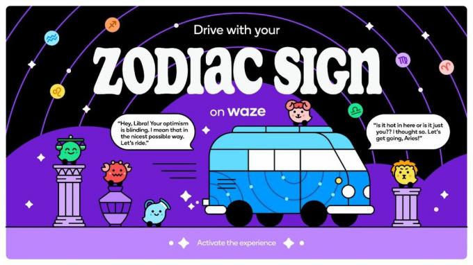 Den nye Zodiac-opplevelsen på Waze