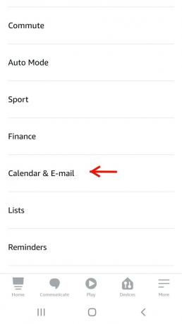 Kalendarz i poczta e-mail w aplikacji Amazon Alexa