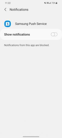 Mematikan notifikasi iklan di ponsel Samsung