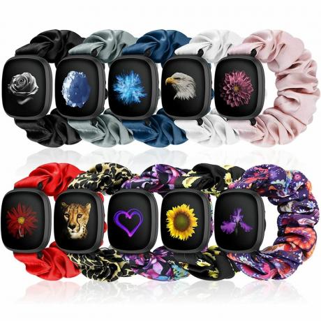 Huamanlou Scrunchie Watch Band för Fitbit