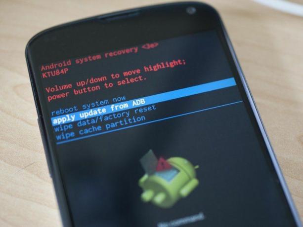 Боковая загрузка adb для Nexus 4