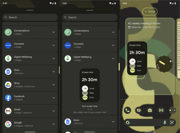 Cara mengaktifkan widget Digital Wellbeing di Android 12