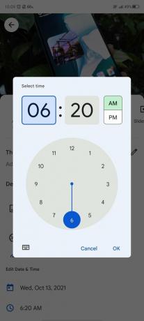 दिनांक समय बदलें Google फ़ोटो Android