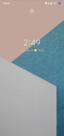 Schermata di blocco di Android 10