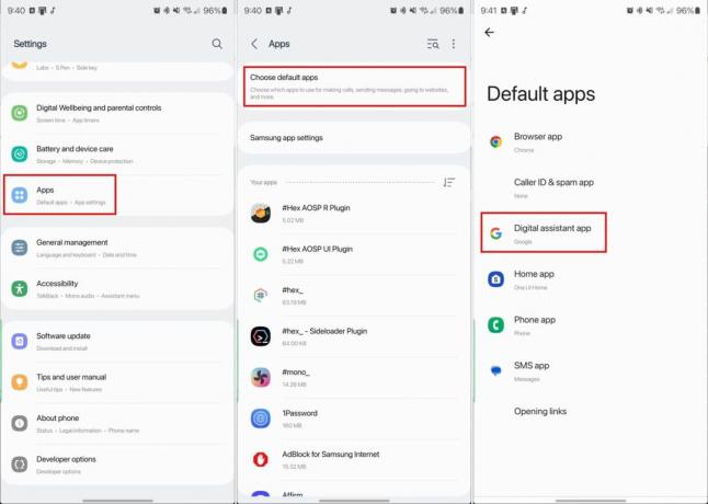 Установите Google Assistant по умолчанию на Galaxy S23 Ultra