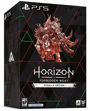 Arte da caixa da edição Horizon Forbidden West Regalla