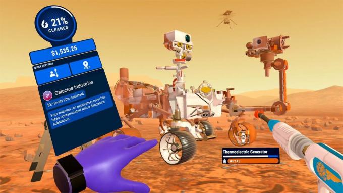 Captura de tela oficial do PowerWash Simulator VR no Meta Quest