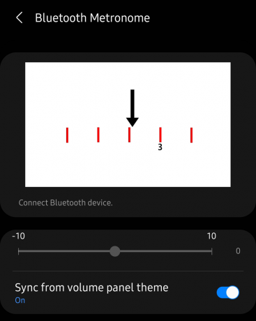 Samsung Good Lock Sound Assistant Bluetooth metronoms