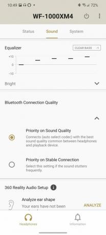 Εφαρμογή Sony Headphones Connect