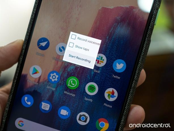 „Android Q“ savojo ekrano įrašymas
