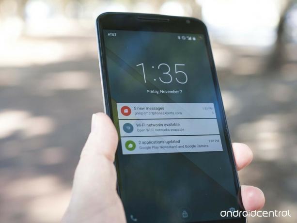 Android 5.0 Lollipop lockscreen-meldingen