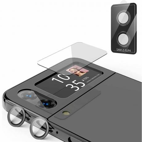 WATACHE Galaxy Z Flip 4 Kamera dan Pelindung Kaca Belakang