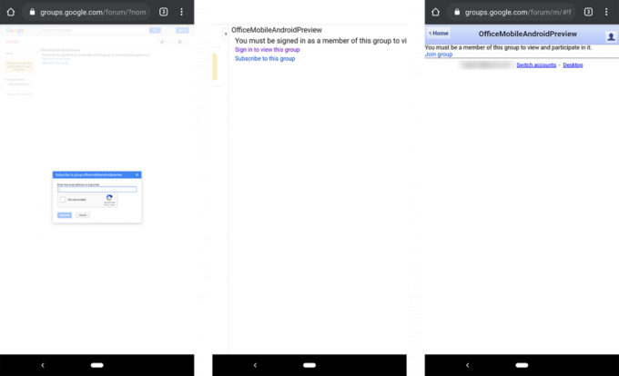 Microsoft Office Preview Android-installatie