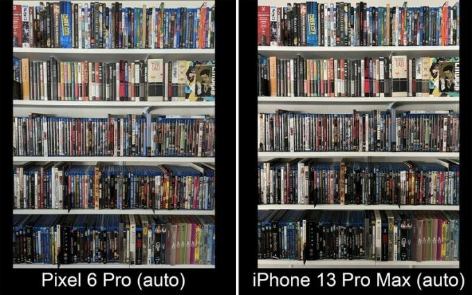 Pixel 6 Pro versus Iphone 13 Pro Max Weinig licht