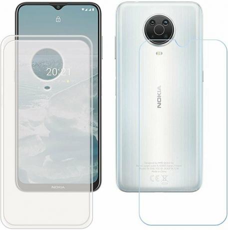 Yzkjsz Gehärtetes Glas Schutzfolie Durchscheinende Silikonhülle Nokia G10 G20 Reco