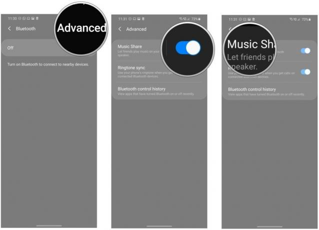 Jak skonfigurować i używać funkcji Music Share w Galaxy S20