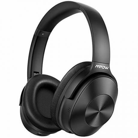 Headphone Peredam Bising Aktif Mpow Hybrid, Headphone Bluetooth Over Ear [Versi 2019] dengan Hi-Fi Deep Bass, Mikrofon CVC 6.0, Bantalan Telinga Protein Lembut, Headphone Nirkabel untuk Pekerjaan Perjalanan TV