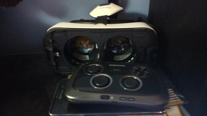 Engrenagem VR com pouca luz